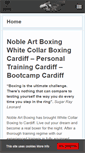 Mobile Screenshot of nobleartboxing.com