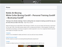Tablet Screenshot of nobleartboxing.com